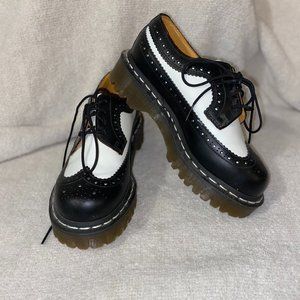 Dr.Martens black and white shoes